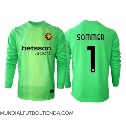 Camiseta Inter Milan Yann Sommer #1 Portero Tercera Equipación Replica 2025-26 mangas largas
